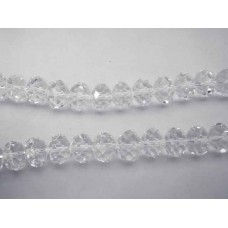 Chinese Crystal Rondelle 6mm x 8mm
